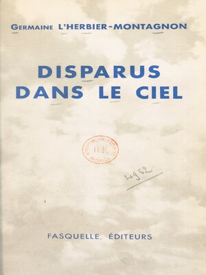 cover image of Disparus dans le ciel